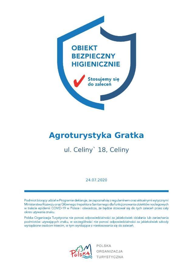 Gospodarstwo Agroturystyczno-Edukacyjne Gratka Celiny  Exterior photo